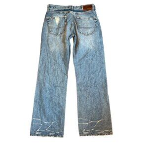 Vintage Bullhead Denim Distressed Straight Leg Jeans 30 x 30 Vietnam Made